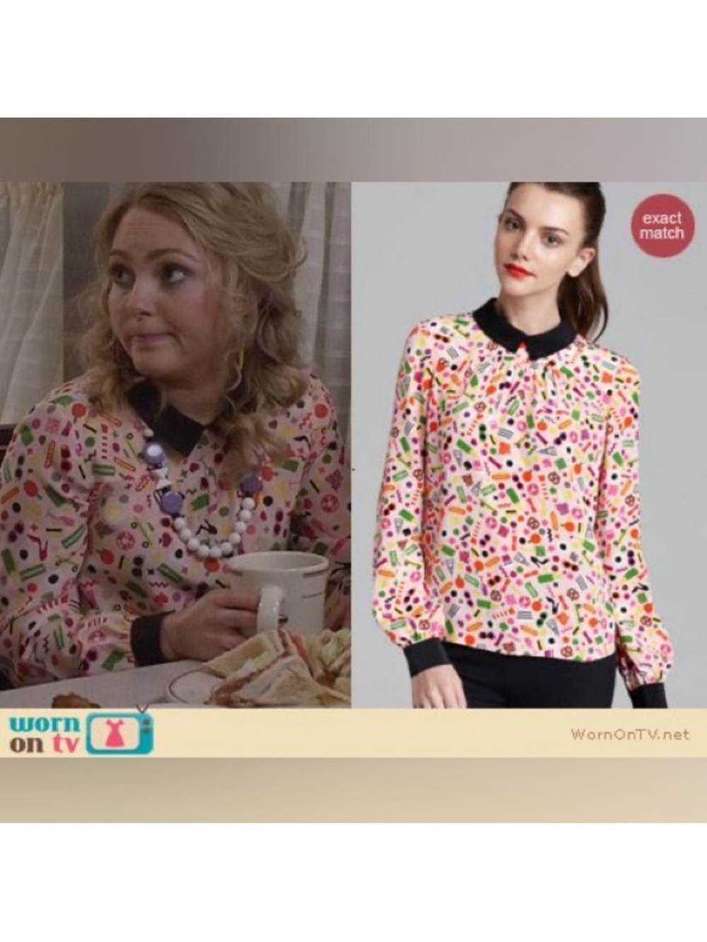 Kate Spade New York x Darcel Shelley
NYC Motif Print Silk Blouse.